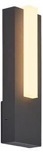 Lampă de Exterior Lucande, Virgalia, Negru, Balcon, Aluminiu, Modern