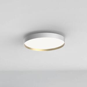 LOOM DESIGN Plafonieră LED Lucia, alb/culoare aur Ø 45 cm, reglabil, Alb, Camera de zi / sufragerie, Metal, Modern