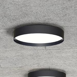 LOOM DESIGN Plafonieră LED Lucia, negru, Ø 45 cm aluminiu, reglabil, Negru, Camera de zi / sufragerie, Metal, Modern