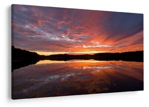 Tablou - Apus de soare peste lac (90x60 cm)
