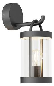 Lampă de Exterior Lucande, Cassian, reglabil, Negru, Terasă, Sticlă, Modern