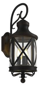 Lampă de Exterior Lucande, Marcellino, reglabil, Maro / Rugină, Balcon, Metal, Antichitate