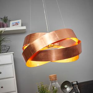 Marchetti Lampă suspendată Pura din cupru, 60cm, 8x G9, reglabil, Cupru, Camera de zi / sufragerie, Metal, Design