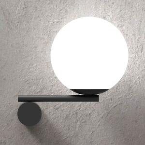 Marchetti Lumina de perete Luna flush dreapta negru, reglabil, Negru, Camera de zi / sufragerie, Metal, Modern