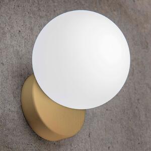 Marchetti Aplică Tin flacără simplă aur satinat, reglabil, Auriu / Alamă, Camera de zi / sufragerie, Metal, Design