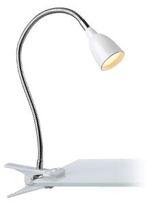 Markslöjd Lampă LED cu clemă Tulip, alb, Alb, Studiu / Birou, Metal, Modern