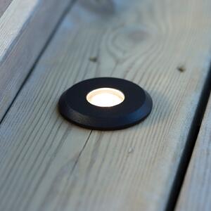 Markslöjd Garden 24 Decklight, negru, lumină sus, 0,8W, reglabil, Negru, Metal, Modern, Încastrate în sol