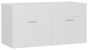 Dulap de chiuvetă, alb, 90x38,5x46 cm, PAL