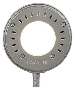 Maul Lampă de masă cu LED MAULarc, argintie, înălțime 38 cm, flexibilă, Metalic, Studiu / Birou, Metal, Modern
