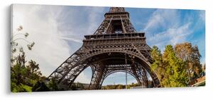 Tablou - Turnul Eiffel colorat (120x50 cm)