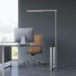 Maul Lampadar LED pentru birou MAULjet, argintiu, înălțime 195 cm, Metalic, Studiu / Birou, Metal, Modern