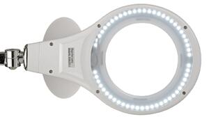 Maul Lampă cu clemă de mărire LED MAULmakro, alb, înălțime 50 cm, Alb, Studiu / Birou, Plastic, Modern, Birou de masă