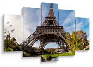Tablou - Turnul Eiffel colorat (150x105 cm)