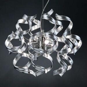 Metallux Lampă suspendată Silver Ø 40 cm, reglabil, Gri, Camera de zi / sufragerie, Metal, Design