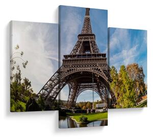 Tablou - Turnul Eiffel colorat (90x60 cm)