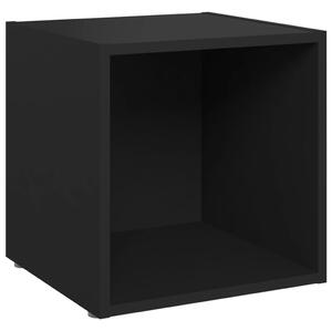 Comodă TV, negru, 37x35x37 cm, PAL