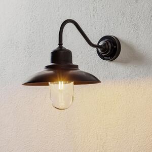Moretti Luce Aplică de exterior Patio, alamă brunată, curbă, reglabil, Bronz / Alamă Veche, Metal, Maritimă