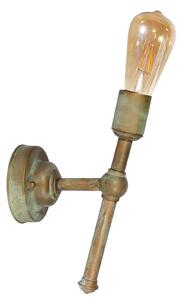 Moretti Luce Torță de perete 3105 din alamă, oblică, reglabil, Bronz / Alamă Veche, Camera de zi / sufragerie, Metal, Antichitate
