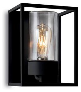 Moretti Luce Aplică de exterior Cubic³ 3366 negru/clar, reglabil, Negru, Metal, Modern, Priză de perete top
