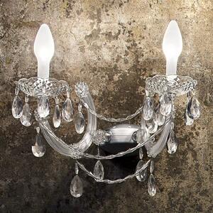 Masiero Aplică LED de exterior Drylight A2, două fluxuri, Transparent, Metal, Modern