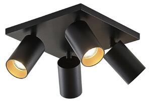 Plafoniere Arcchio, Brinja, reglabil, Negru, Zona coridorului, Aluminiu, Modern
