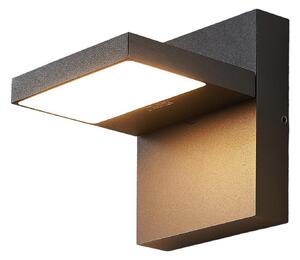 Lămpi de exterior Lucande, Silvan, Negru, Balcon, Aluminiu, Modern
