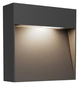 Lămpi de exterior Lucande, Noreia, reglabil, Negru, Balcon, Aluminiu, Modern