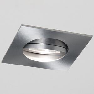 Molto Luce Spot cu LED de încastrat Agon Square aluminiu 3.000K 40°, Metalic, Hol, Metal, Modern, Plafon încastrat