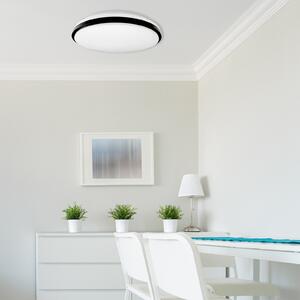 Müller-Licht Müller Licht Taro Plafonieră rotundă cu LED CCT Ø 39cm, reglabil, Alb, Camera de zi / sufragerie, Plastic