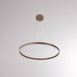 Molto Luce Perfora M lampă suspendată LED Ø 60 cm terra, Maro / Rugină, Camera de zi / sufragerie, Metal, Modern