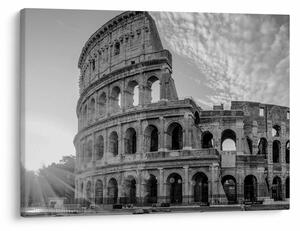 Tablou - Colosseum din Roma, alb-negru (70x50 cm)