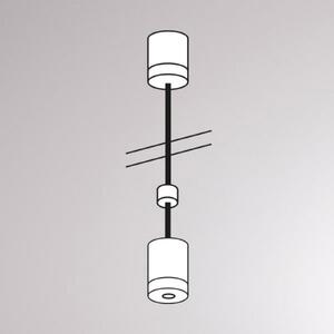 Molto Luce Suspensie pentru șină Volare, 100cm, alb, Alb, Metal