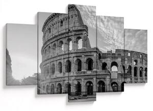 Tablou - Colosseum din Roma, alb-negru (150x105 cm)