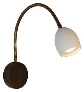 Menzel Provence matt aplică perete braț flexibil, reglabil, Maro / Rugină, Camera de zi / sufragerie, Metal, Casă de țară / Rustic, Lumină de lectură