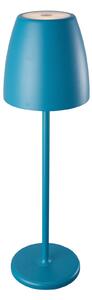 MEGATRON Megatron Tavola lampă LED de masă, acumul, petrol, reglabil, Albastru, Metal, Viața tânără