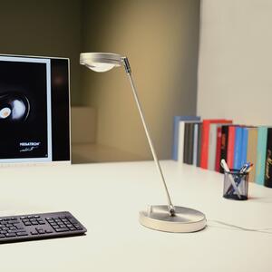MEGATRON Ottica LED lampă de masă cu dimabil, titan, reglabil, Gri, Studiu / Birou, Metal, Modern
