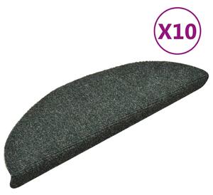Covorașe scări autoadezive 10 buc., verde, 56x17x3 cm,perforate