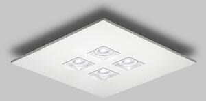 Milan Iluminación Polifemo - plafonieră albă, reglabil, Alb, Camera de zi / sufragerie, Metal, Modern, Plafon unghiular direct