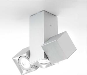 Milan Iluminación Dau Spot plafonieră 3 becuri alu, reglabil, Metalic, Camera de zi / sufragerie, Metal, Modern