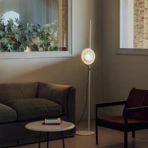 Milan Iluminación Lampă de podea Wire Ø 24 cm culoare nurcă, Bej, Camera de zi / sufragerie, Metal, Design