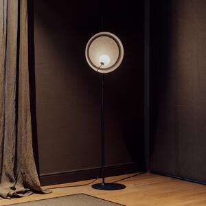 Milan Iluminación Lampă de podea Wire Ø 38 cm antracit, Negru, Camera de zi / sufragerie, Metal, Design