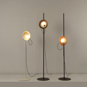 Milan Iluminación Sârmă de podea Ø 24 cm cupru metalic/antracit, Negru, Camera de zi / sufragerie, Metal, Design
