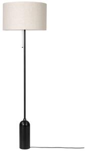 Lampadar GUBI, reglabil, Negru, Camera de zi, Marmură