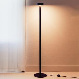 Milan Iluminación Peak Lane LED floor lamp negru 130 cm, Negru, Camera de zi / sufragerie, Metal, Design