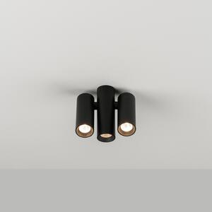 Milan Iluminación Haul plafonieră LED 3 becuri, negru, reglabil, Negru, Camera de zi / sufragerie, Metal, Modern