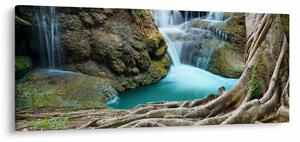 Tablou - Râu cu cascade (120x50 cm)