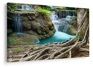 Tablou - Râu cu cascade (90x60 cm)