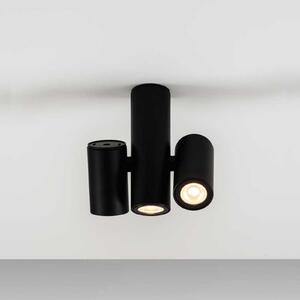 Milan Iluminación Kronn lampă spot 3 becuri negru, reglabil, Negru, Camera de zi / sufragerie, Metal, Design