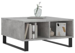 Masă de cafea, gri beton, 60x60x30 cm, lemn compozit