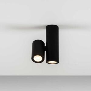 Milan Iluminación Kronn lampă spot 2 becuri negru, reglabil, Negru, Camera de zi / sufragerie, Metal, Design